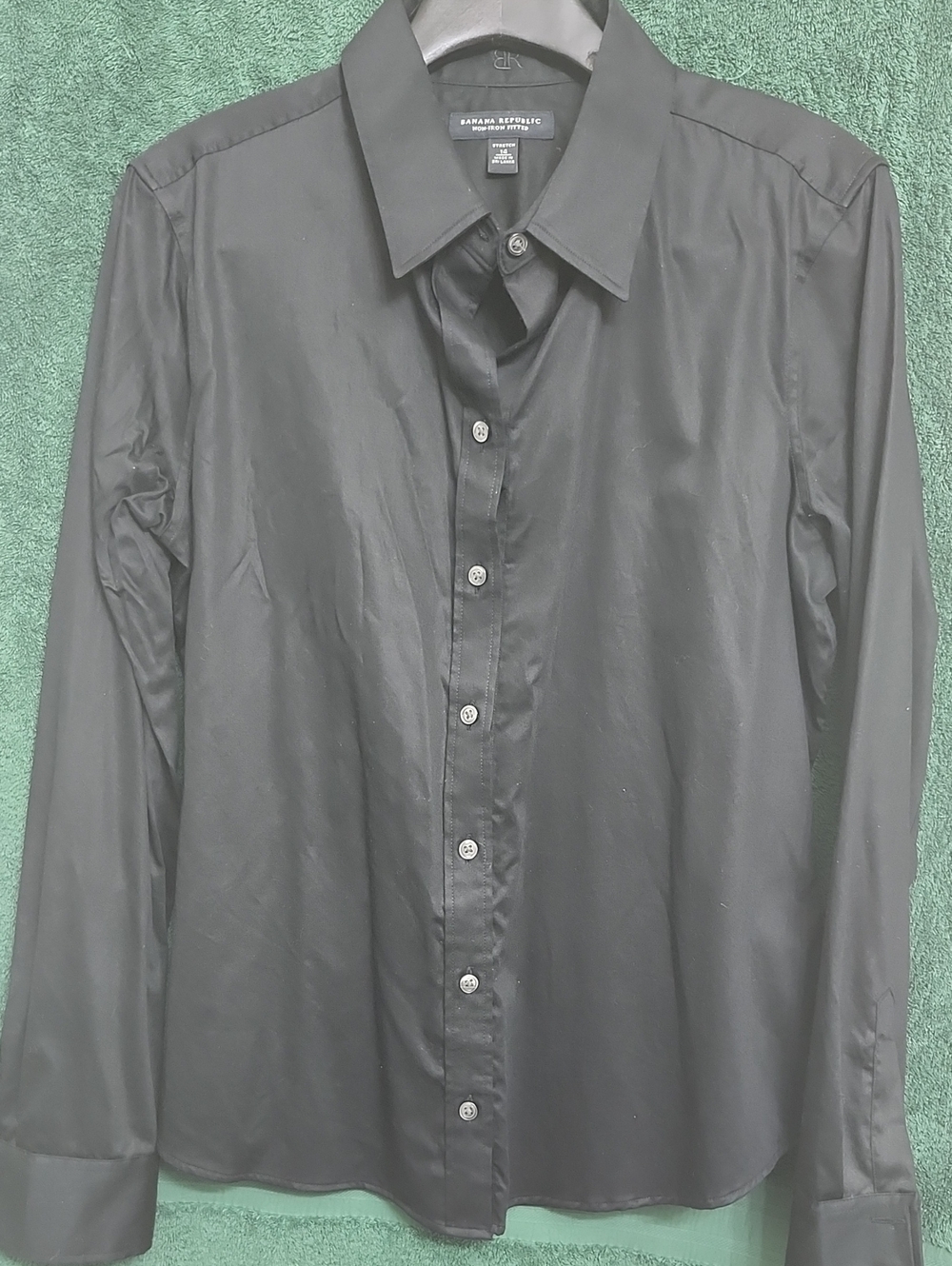Banana Republic Black Women's Button-Down Shirt